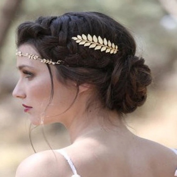 Gold Leaf Barrette - Picture 3 of 4